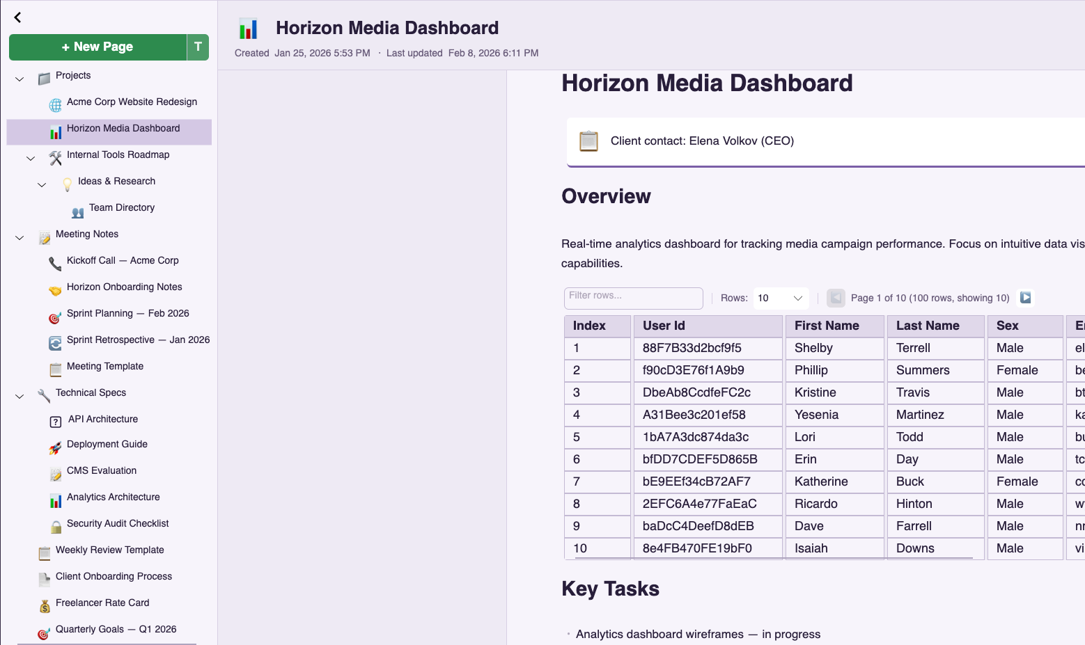 Notes — Organization & Search